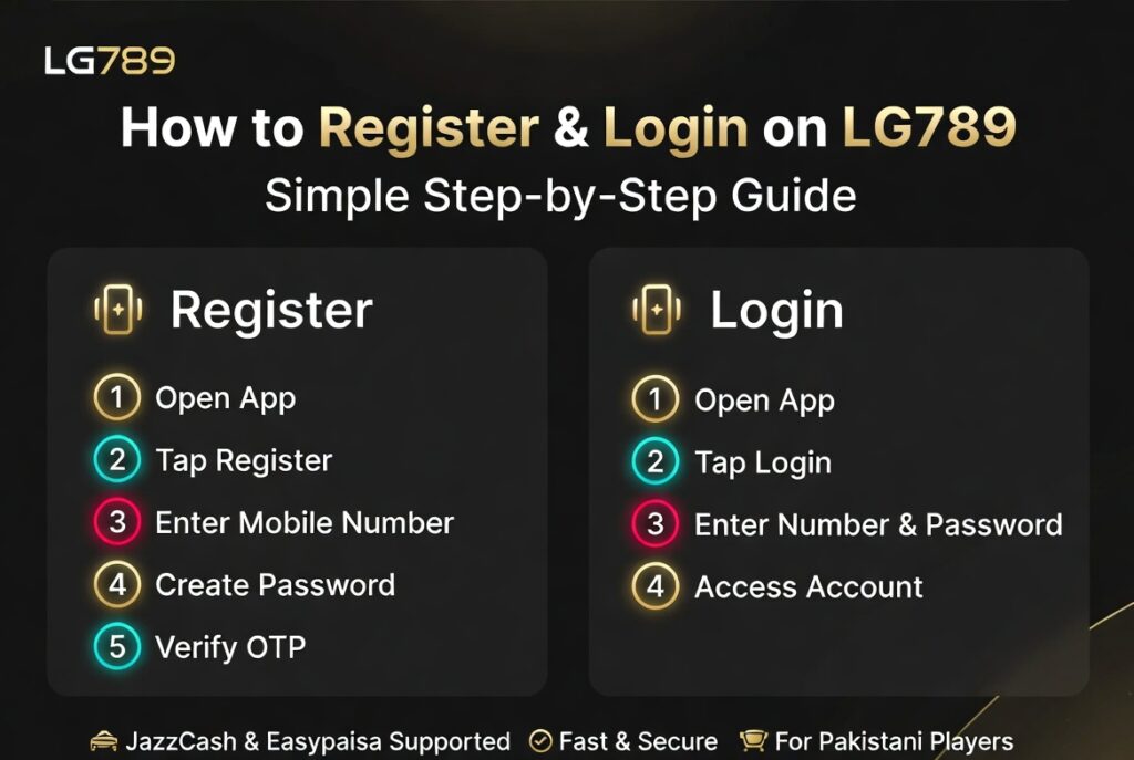 register and login on lg789
